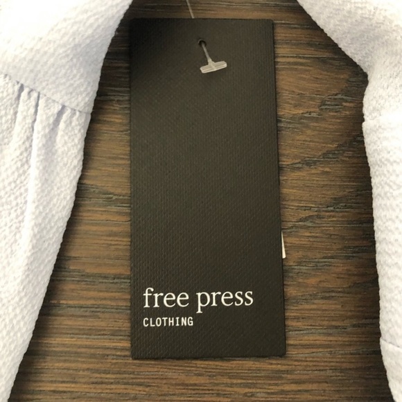 Free Press Long Sleeve Ruched Blue Dress • Size: Small • NWT - Picture 4 of 6